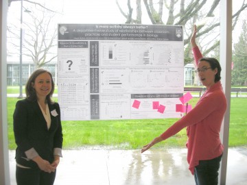 Is more activity always better?  Poster presentation at the Science Education Open House